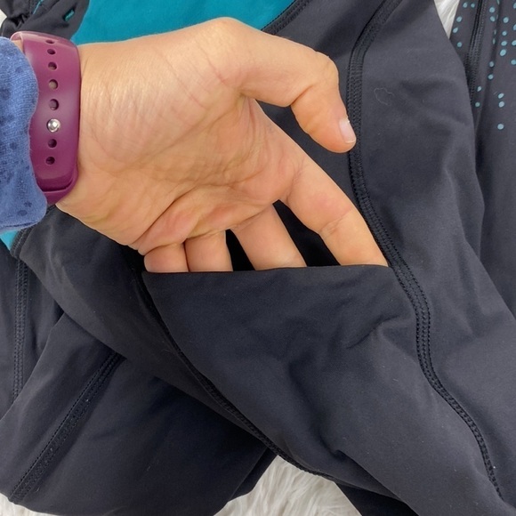 Lululemon Speed Tight IV *Lights Out Black / Forage Teal - Picture 3 of 7